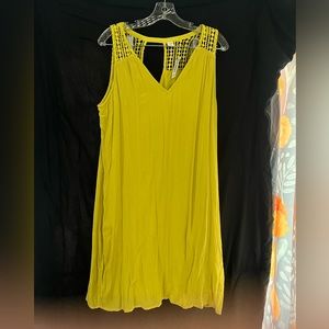 NWT yellow (tint of green) Old Navy Dress